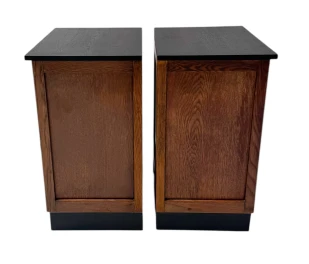 Two Art Deco Modernist Nightstands or Bedside Tables, 1920s